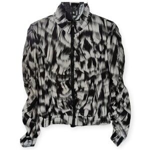 Calvin Klein Performance Abstract Print Windbreaker Jacket M